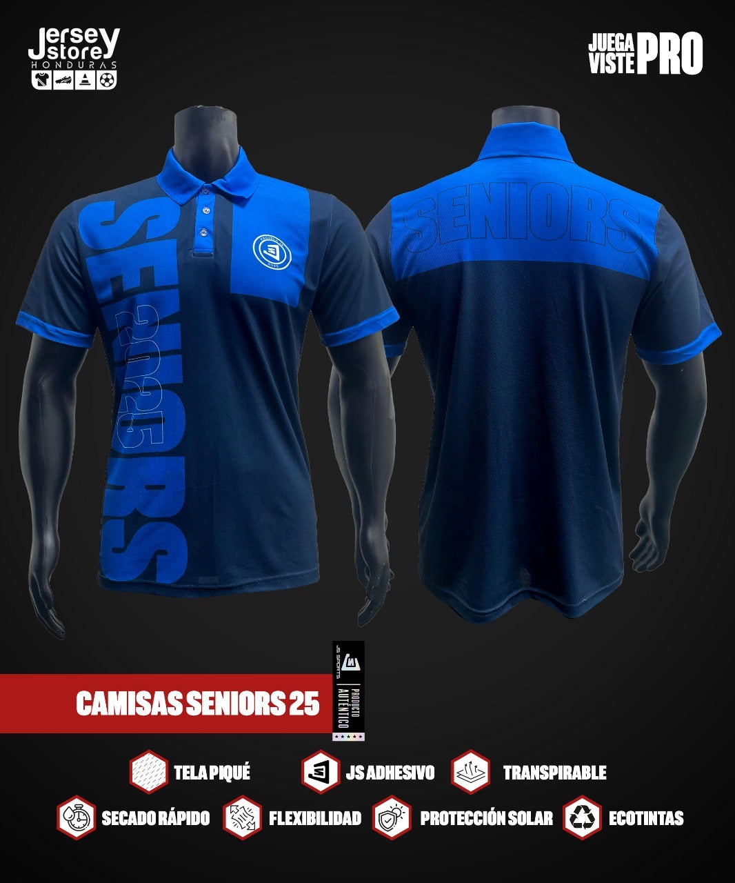 Camisa Seniors Cuello Polo