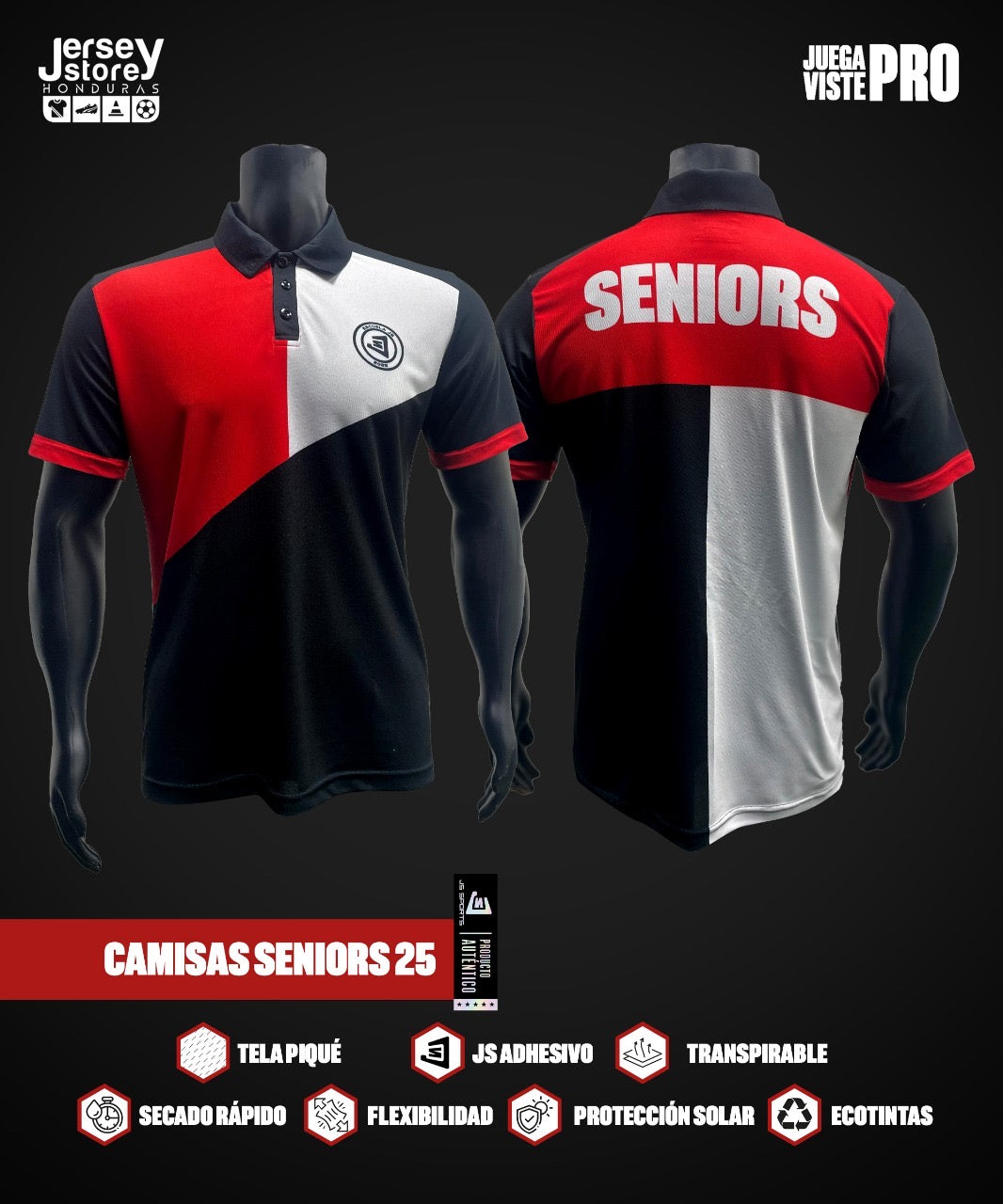 Camisa Seniors Cuello Polo