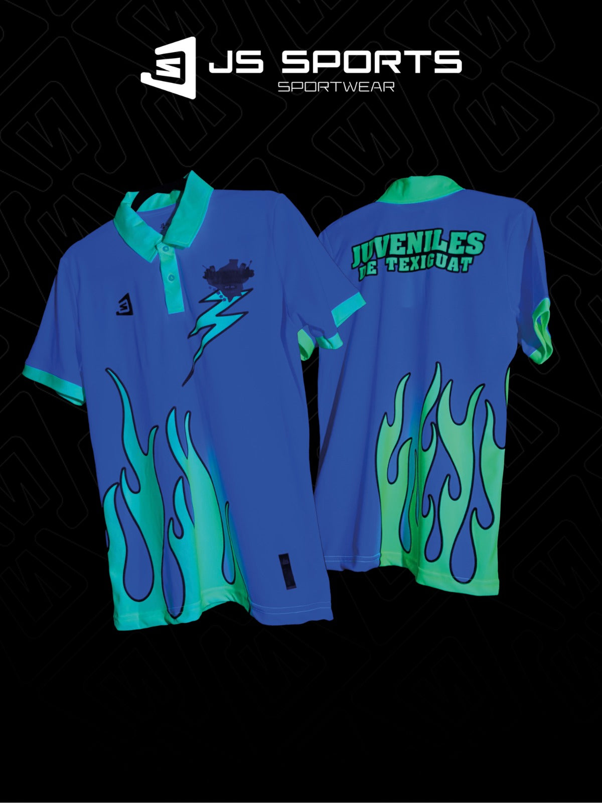 CAMISA POLOS FLUORECENTE DE JUVENILES DE TEXIGUAT