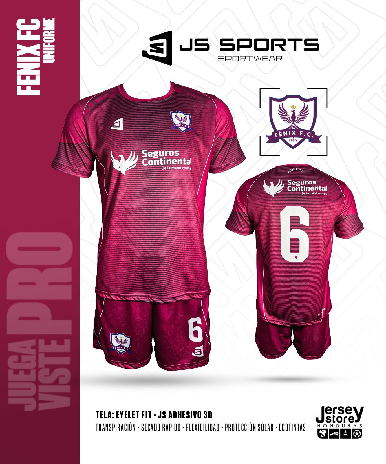 UNIFORME PERSONALIZADO FENIX FC