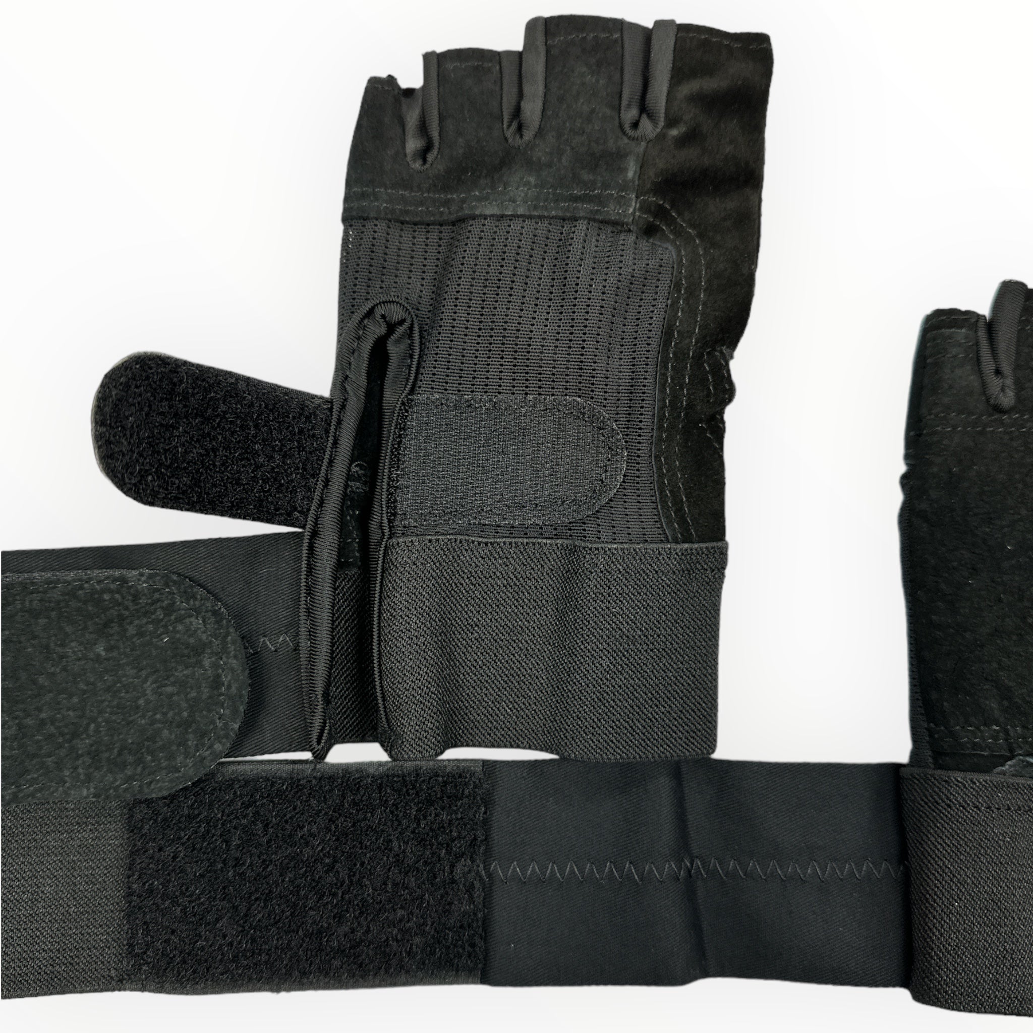 Guantes de Piel de cerdo para deporte y levantamiento de pesas con soporte en la muñeca