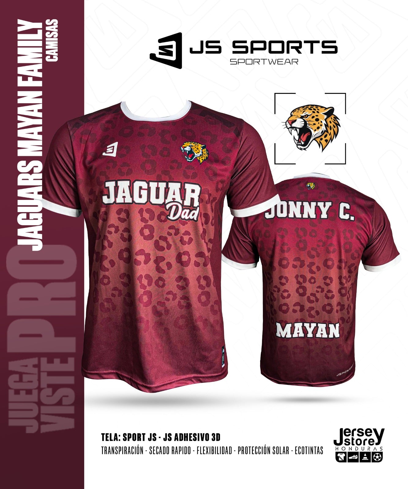 JAGUAR MAYAN FAMILY CAMISAS