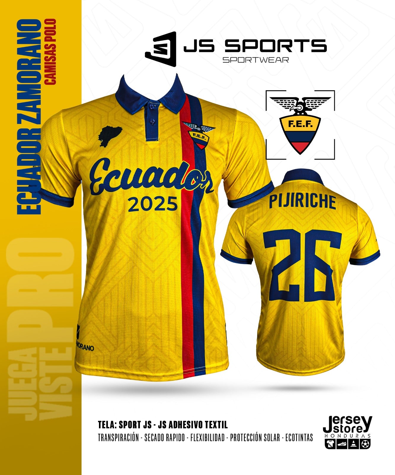 ECUADOR ZAMORANO CAMISAS POLO